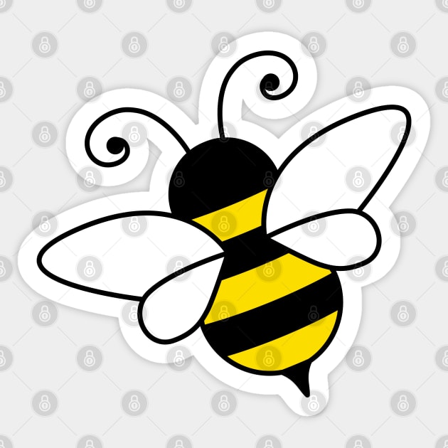 Bee Sticker by Florin Tenica